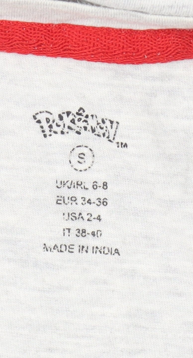 Pokémon Grey T-Shirt, Unisex, Size S, Casual Anime Style