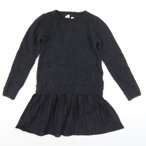 GAP Kids Girls Black Long Sleeve Dress, 10-11 Years