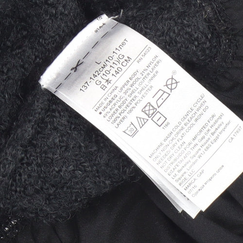 GAP Kids Girls Black Long Sleeve Dress, 10-11 Years