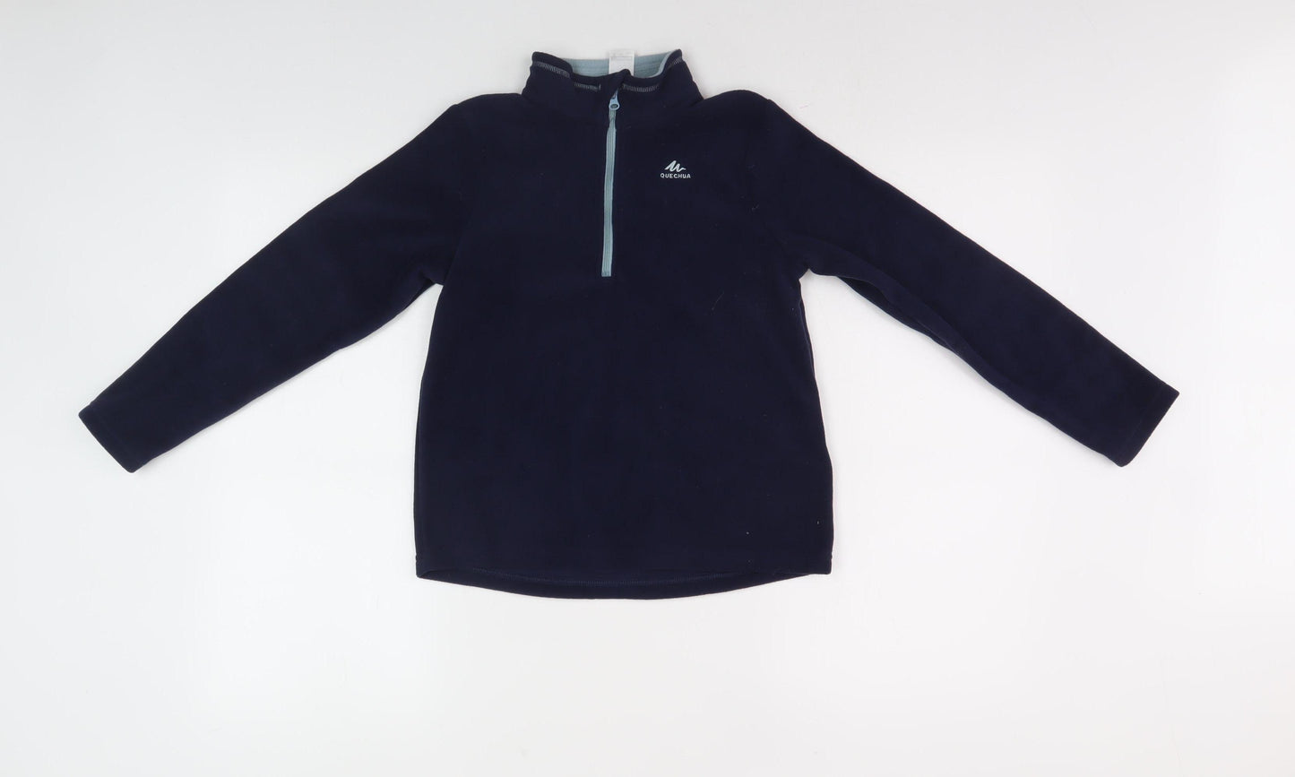 Decathlon Boys Blue Fleece 1/2 Zip Sweatshirt, 9-10 Years