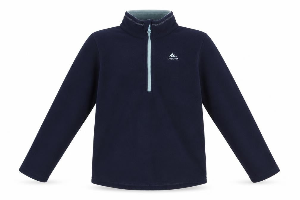 Decathlon Boys Blue Fleece 1/2 Zip Sweatshirt, 9-10 Years