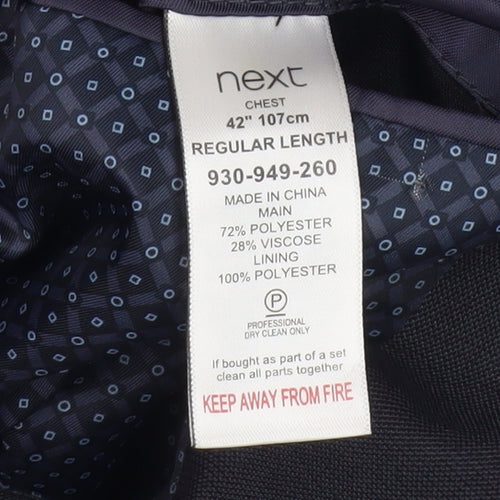 Next Men's Grey Blazer, 42 in Business Casual