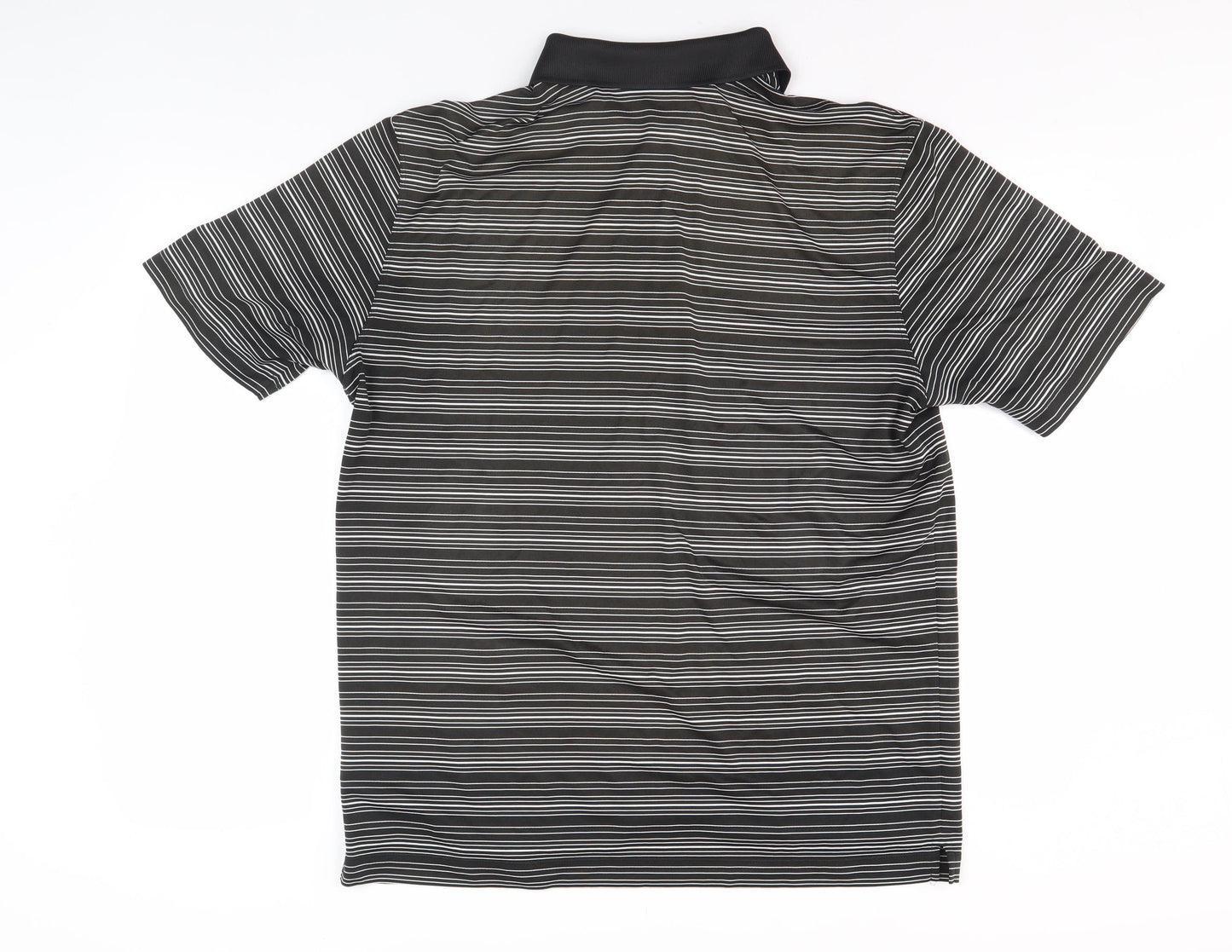 Nike Men’s Black Striped Golf Polo Shirt Size L