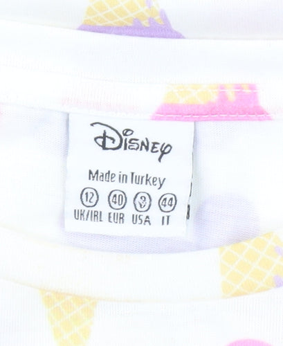 Disney Women's Multicoloured Printed T-Shirt Size 12