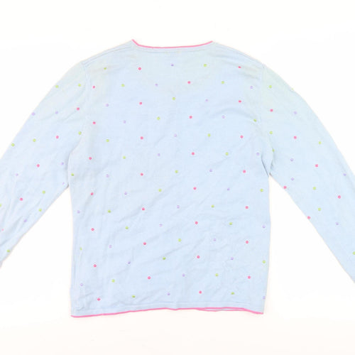 Viyella Women's Blue Polka Dot Cardigan M