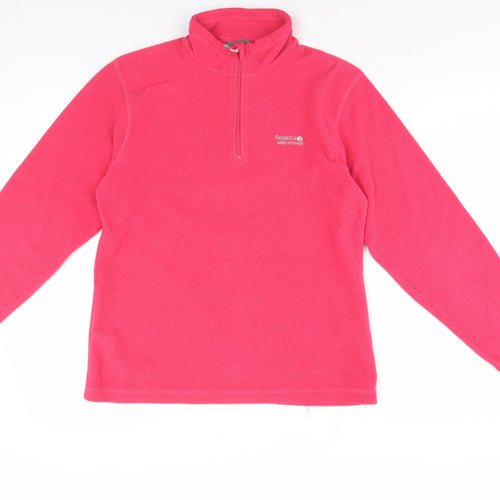 Regatta Women's Pink Zip Sweatshirt Size 12 Fleece