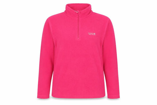Front view of Regatta Women's Pink Zip Sweatshirt, size 12, Fleece