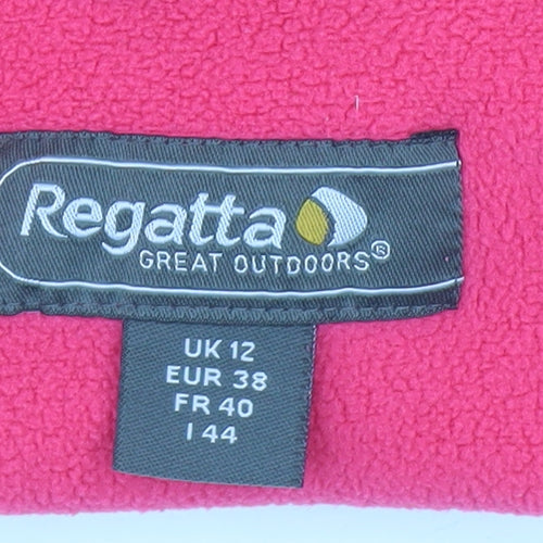 Regatta Women's Pink Zip Sweatshirt Size 12 Fleece
