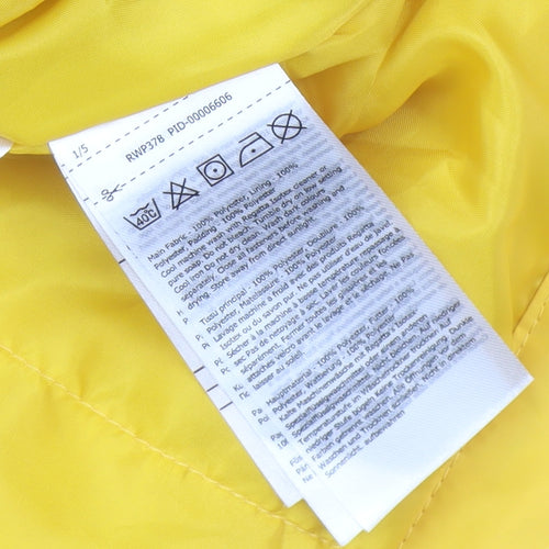 Regatta Women's Yellow Rain Coat Size 14 Hooded Waterproof
