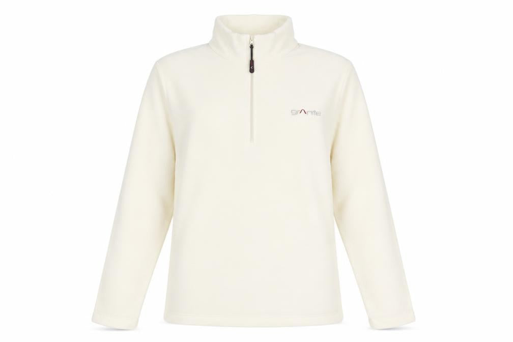 Front view of Granite Outdoors Ivory Women's Fleece Jacket M