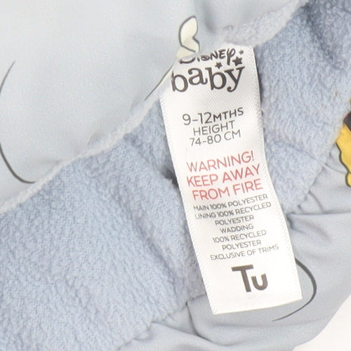 Disney Baby Blue Mickey Puffer Jacket 9-12 Months