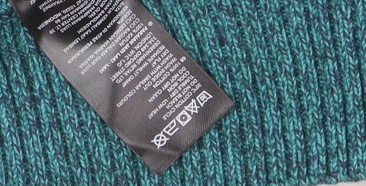 Maine Men's Green V-Neck Pullover Jumper, L