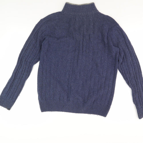 Daniele Bla Men's Blue Small Pullover Jumper