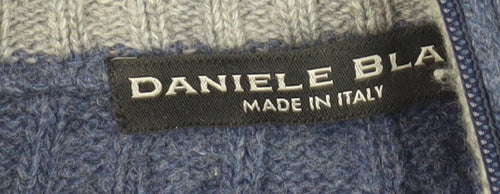 Daniele Bla Men's Blue Small Pullover Jumper