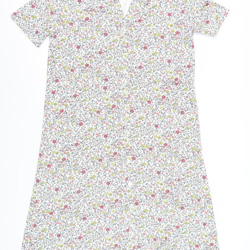 WoolOvers Women's Floral Knit Dress, Multicoloured, Size L