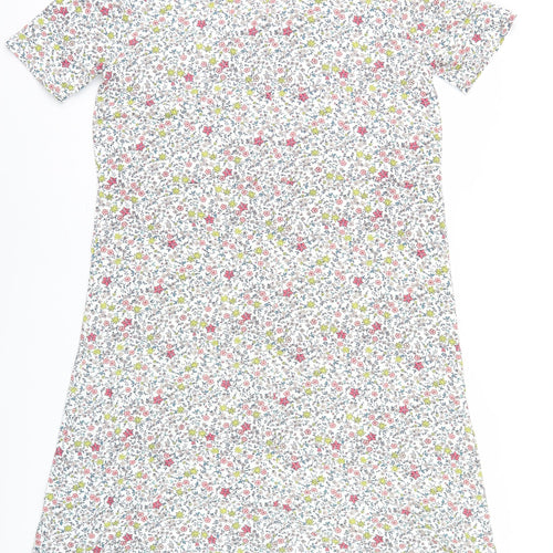 WoolOvers Women's Floral Knit Dress, Multicoloured, Size L