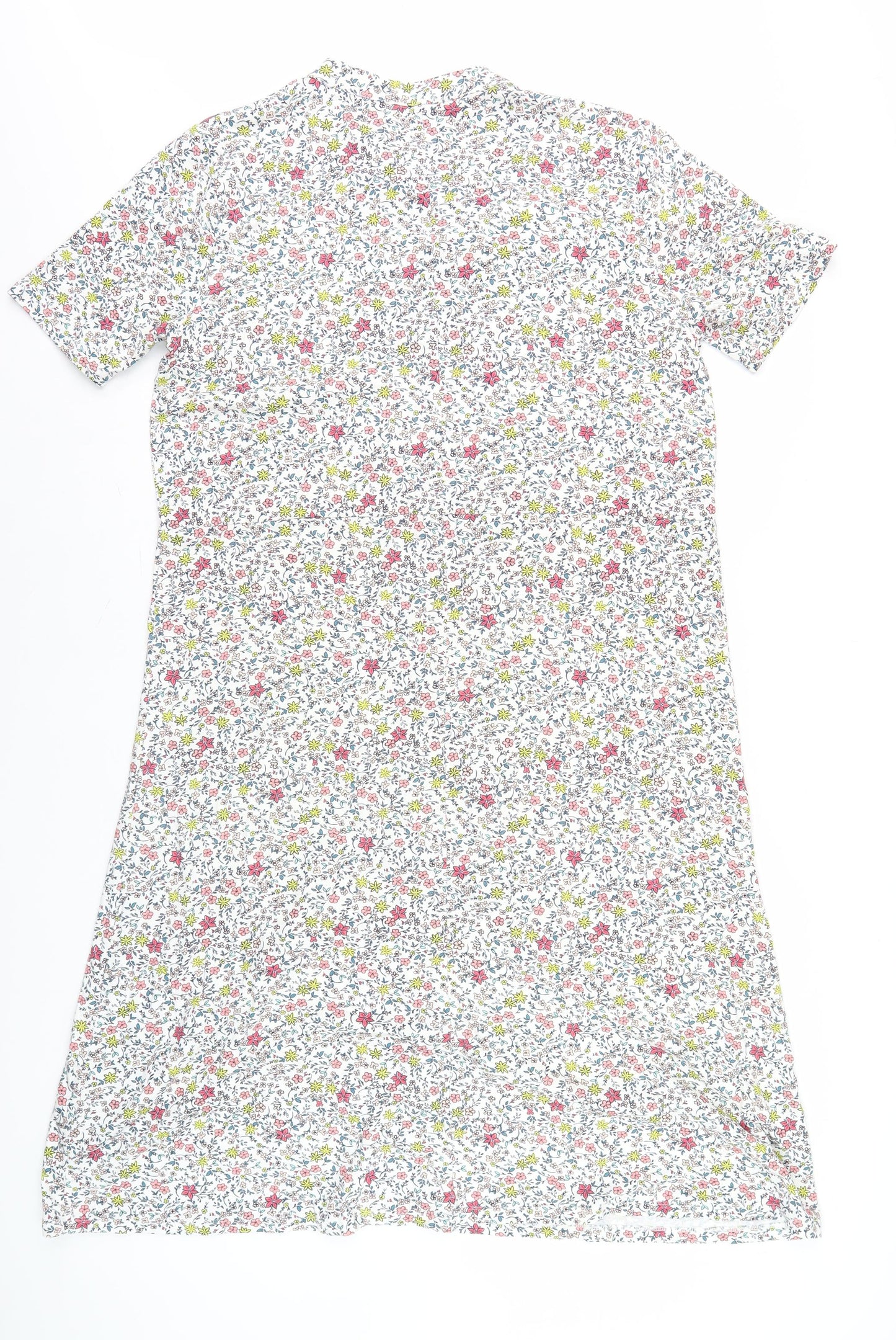 WoolOvers Women's Floral Knit Dress, Multicoloured, Size L