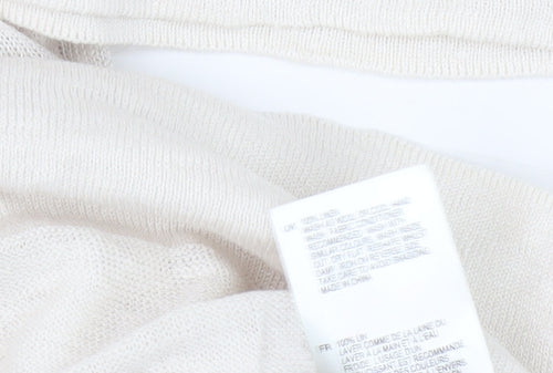Ivory Women's Pullover Jumper, UK 10, V-Neck Lightweight