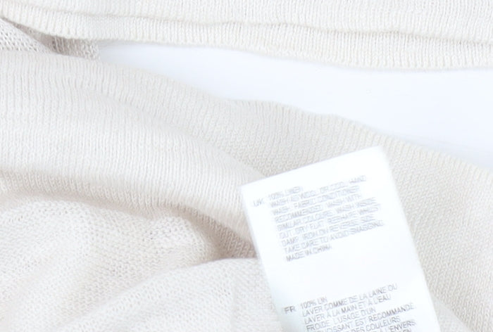 Ivory Women's Pullover Jumper, UK 10, V-Neck Lightweight