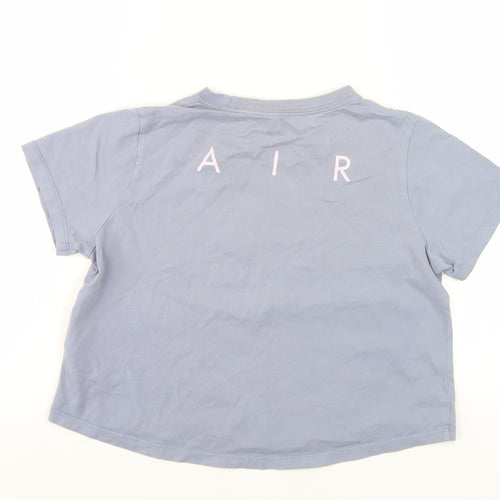 Nike Girls Blue Graphic Print T-Shirt L