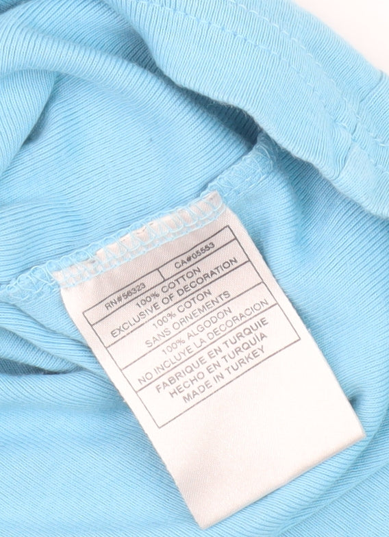 Nike Women's Blue Tank Top, Size 12, 100% Cotton