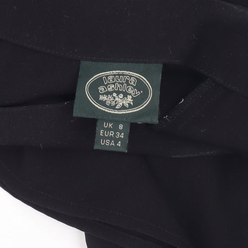 Laura Ashley Women's Black Skirt Size 8