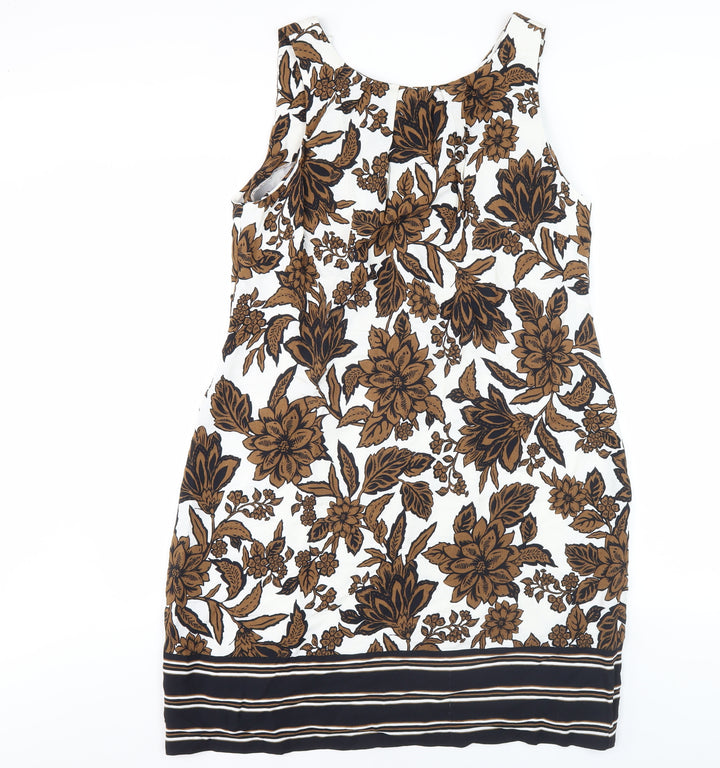 Roman Women's Floral Multicoloured Dress, Size 12