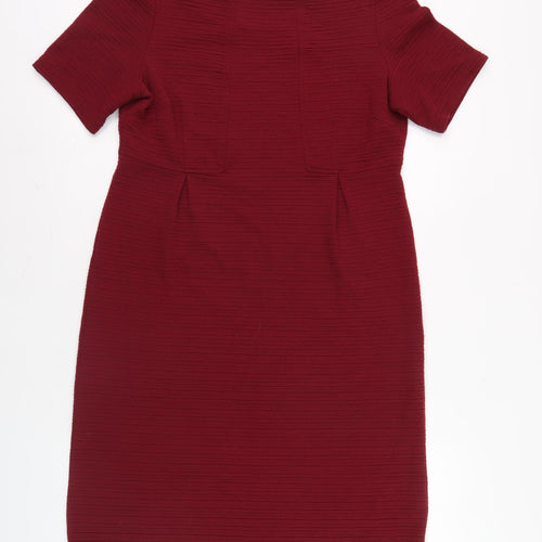 White Stuff Women's Red Shift Dress Size 12