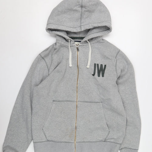 Jack Wills Men's Grey Full Zip Hoodie, M