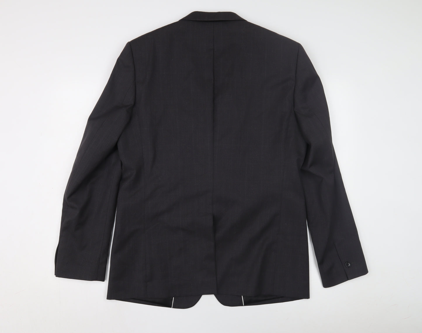 Reiss Men's Black Blazer, Size 42, Single-Breasted
