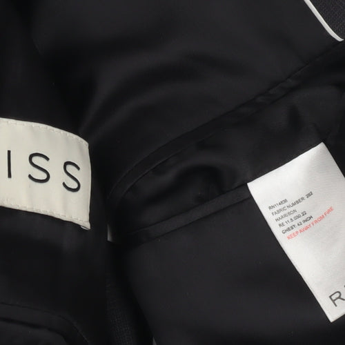 Reiss Men's Black Blazer, Size 42, Single-Breasted
