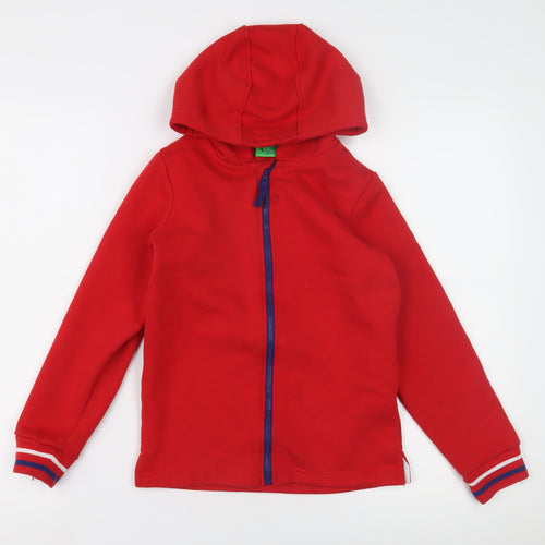 Mountain Warehouse Girls Red Full Zip Hoodie - Size 8 Years