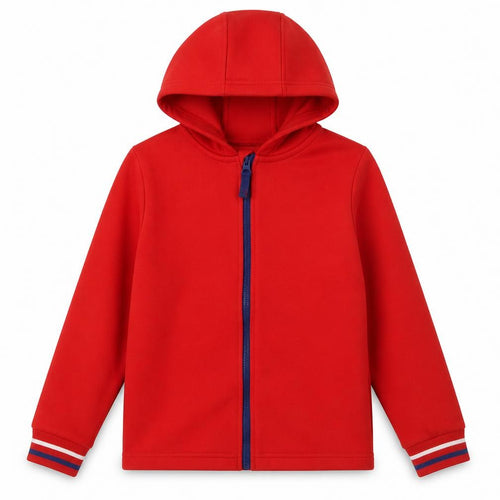 Mountain Warehouse Girls Red Full Zip Hoodie - Size 8 Years