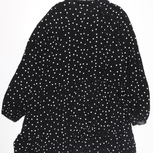 Vero Moda Women's Black Polka Dot Long Sleeve Dress