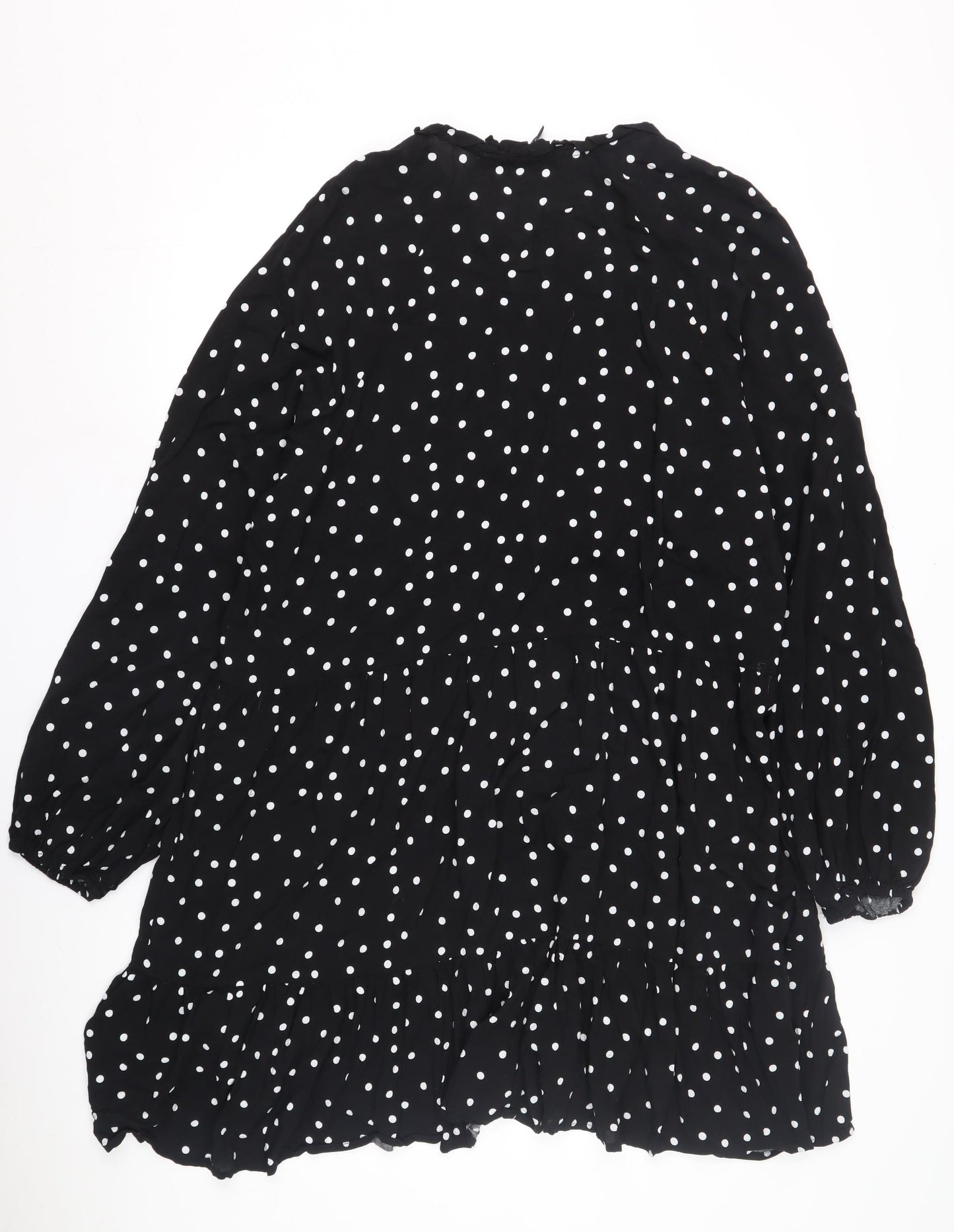 Vero Moda Women's Black Polka Dot Long Sleeve Dress