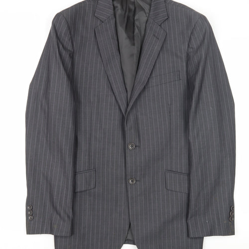 G2000 Men's Grey Pinstripe Blazer Size 48
