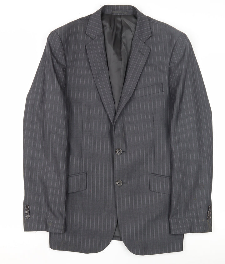 G2000 Men's Grey Pinstripe Blazer Size 48