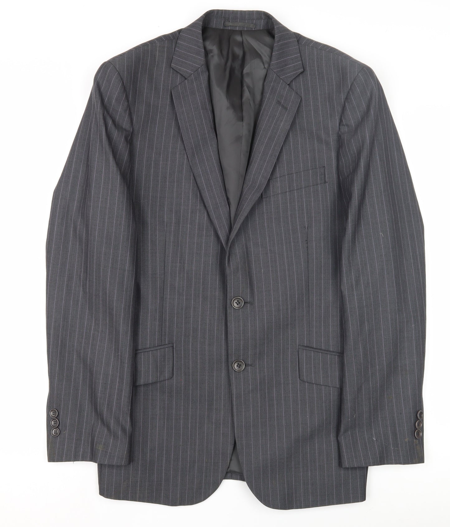 G2000 Men's Grey Pinstripe Blazer Size 48