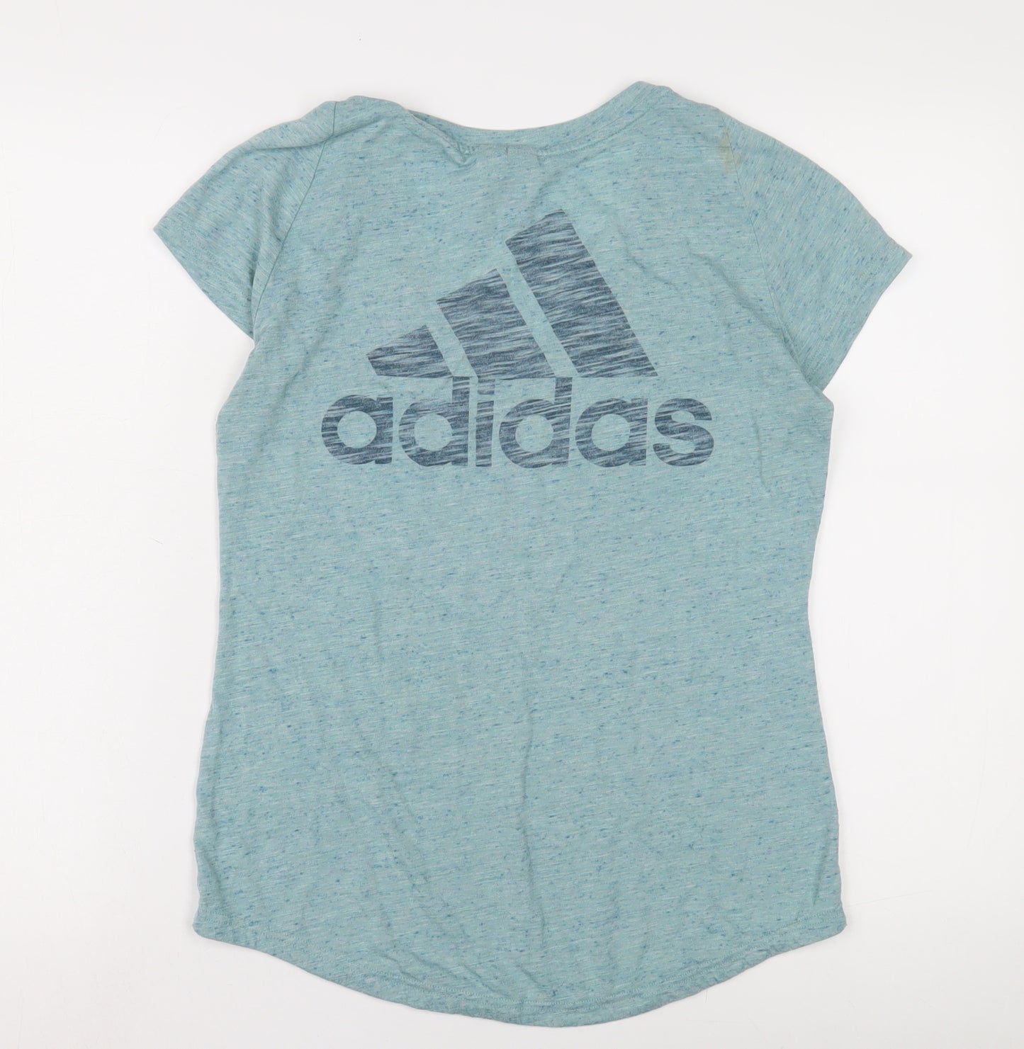 Adidas Women's Blue V-Neck T-Shirt Size 6