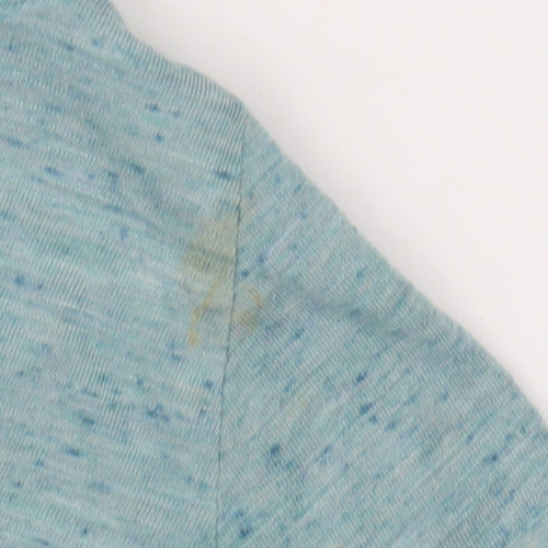 Adidas Women's Blue V-Neck T-Shirt Size 6