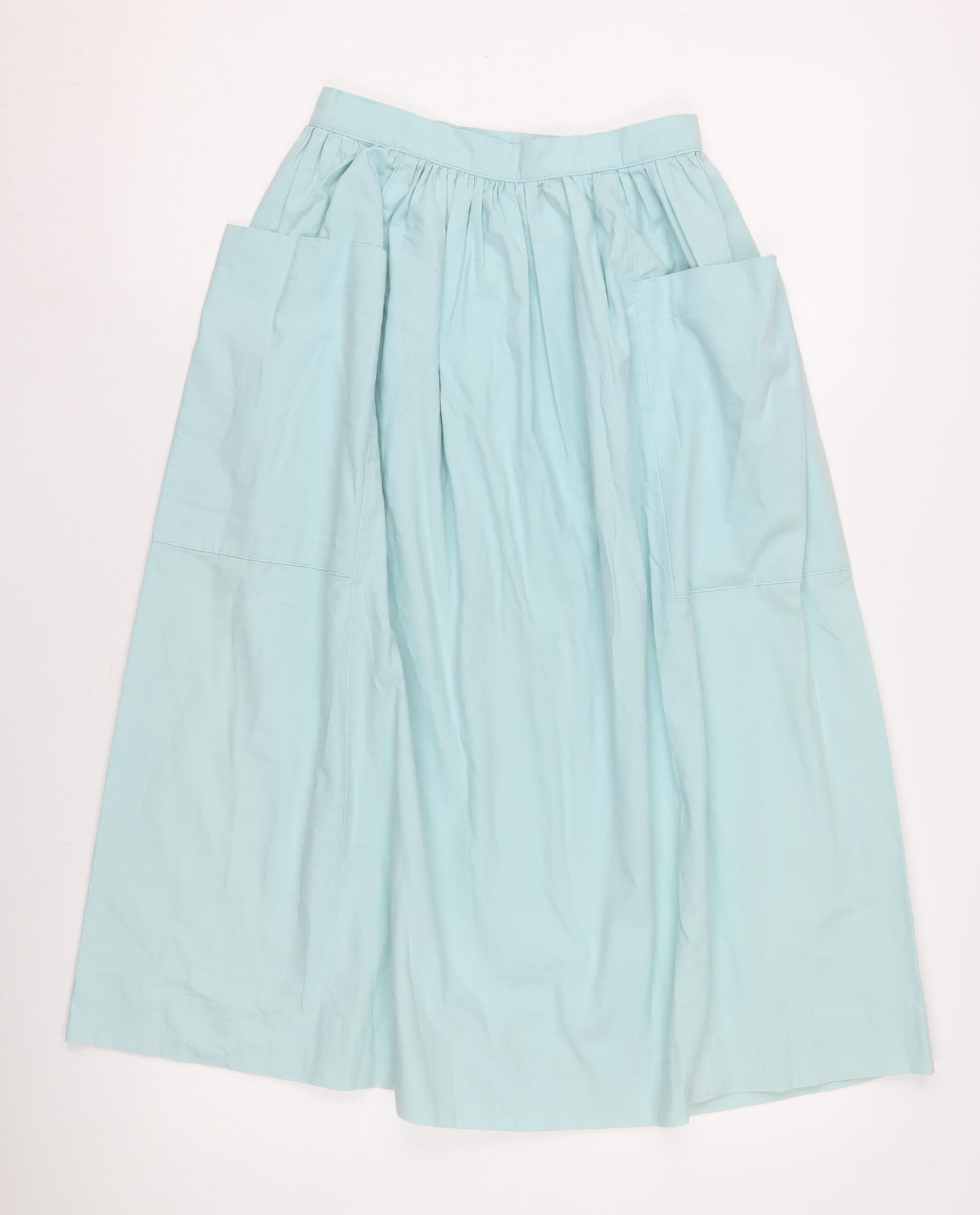 Laura Ashley Women's Blue Flare Midi Skirt Size 10