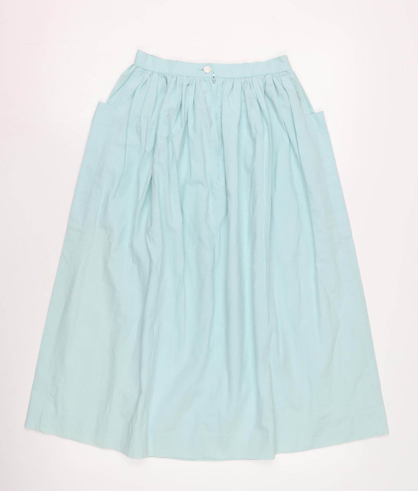 Laura Ashley Women's Blue Flare Midi Skirt Size 10