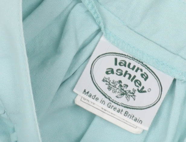 Laura Ashley Women's Blue Flare Midi Skirt Size 10