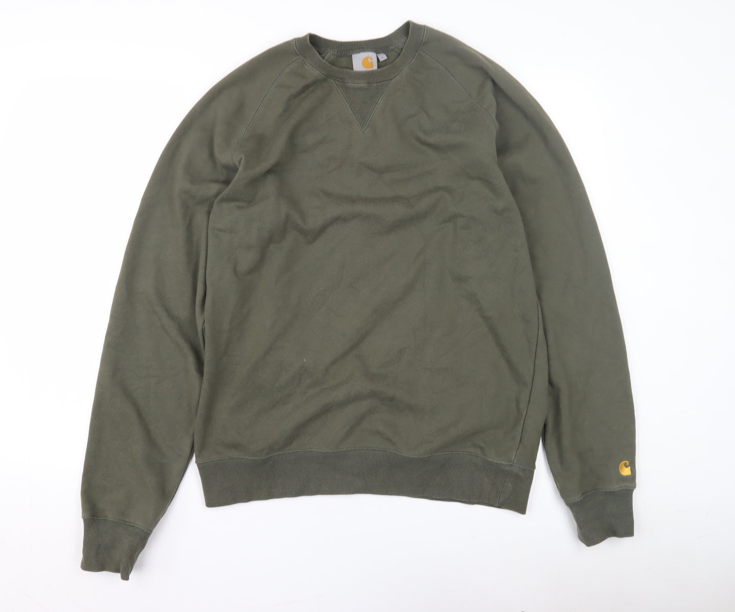 Carhartt Men's Green Sweatshirt L Logo
