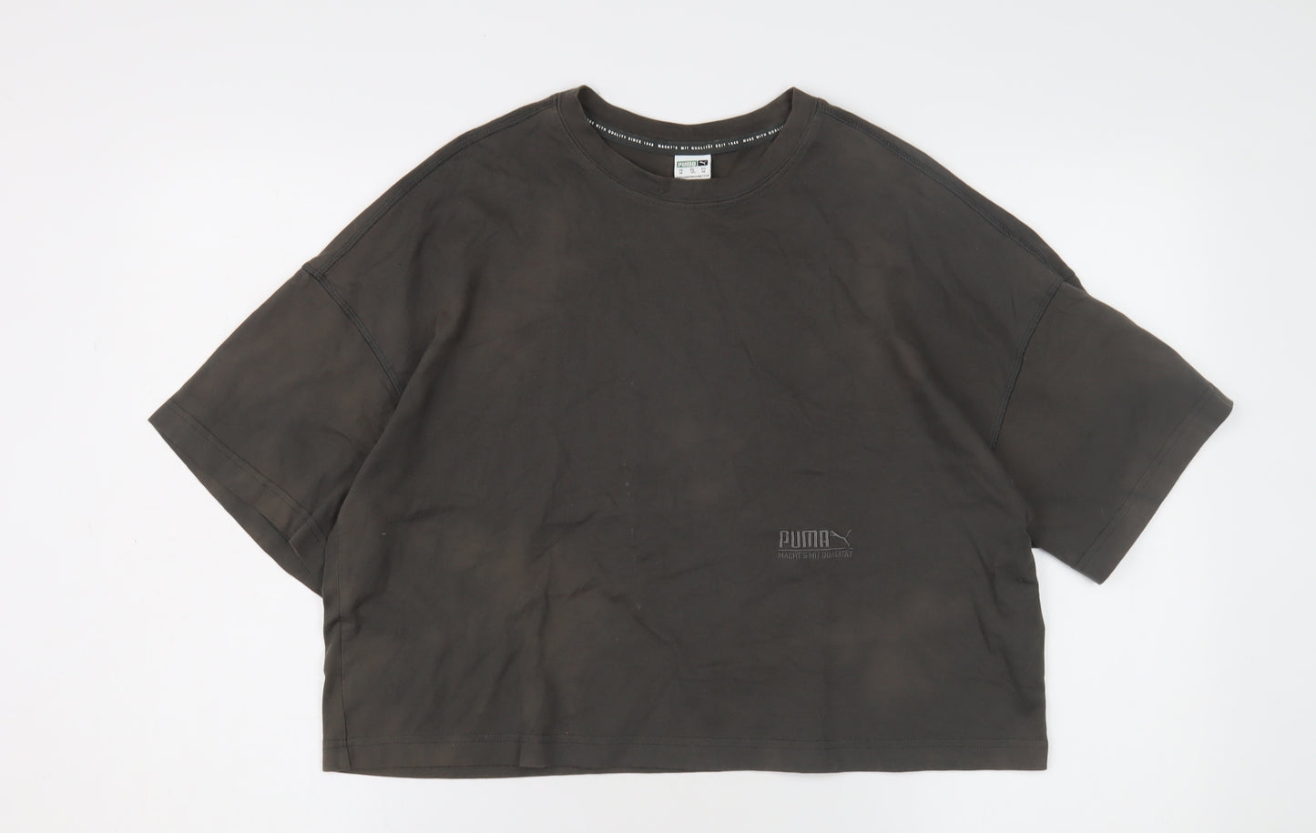 Puma Unisex Adults Black XS Crew Neck T-Shirt