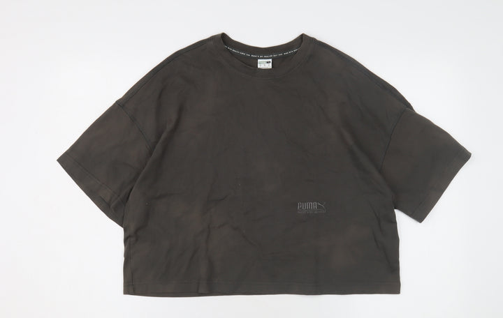 Puma Unisex Adults Black XS Crew Neck T-Shirt
