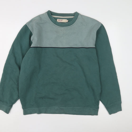 EWM Men's Green Pullover Sweatshirt M