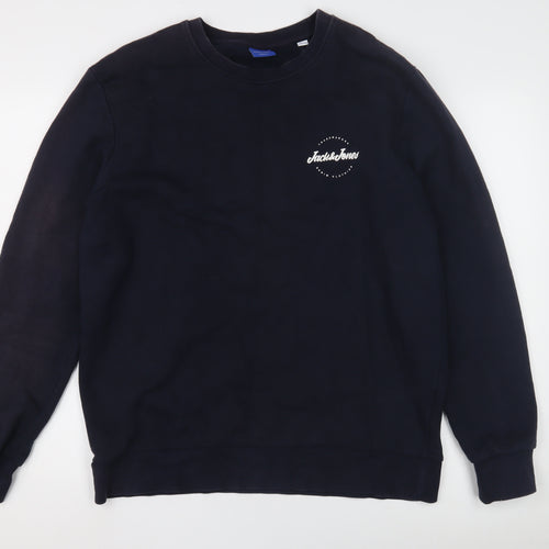 Jack & Jones Men's Black XL Pullover Sweatshirt