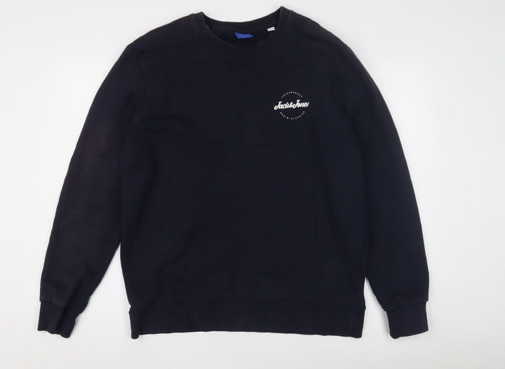 Jack & Jones Men's Black XL Pullover Sweatshirt