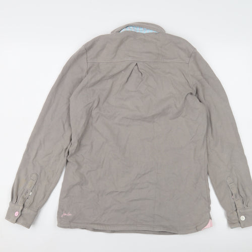 Joules Women's Grey Henley Sweatshirt Size 10
